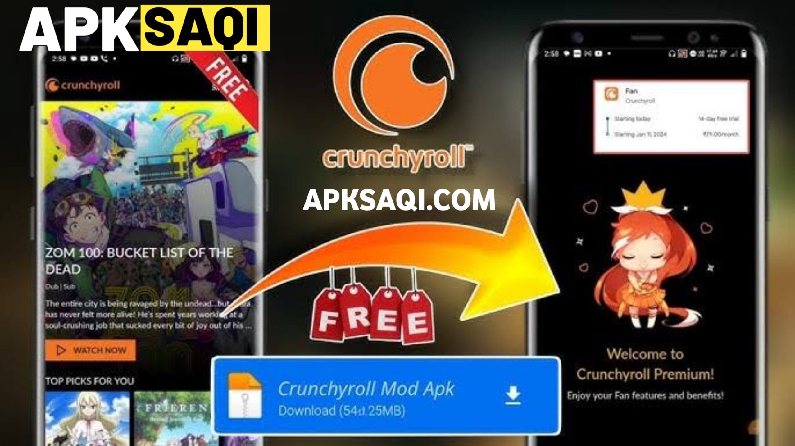 crunchyroll mod apk